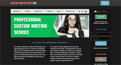 Desktop Screenshot of customwritinghelp.org