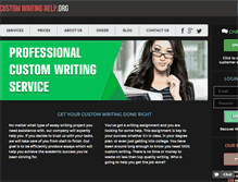 Tablet Screenshot of customwritinghelp.org